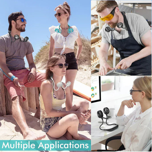 Portable Neck Fan (Imported) 360 degree